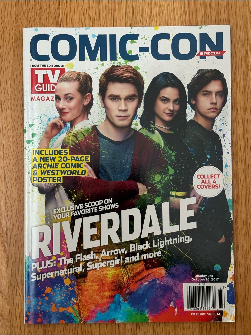 Comic Con TV Guide magazine with Riverdale cover